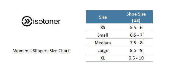 Mens Isotoner Slippers Size Chart
