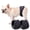 Black, variant on M Buder Washable Wrap Diapers for Male Dogs Reusable Belly Band Breathable Leakproof Wraps Graphene Lining Black L Pack of 3 (10 inches / 25.4 cm Width)
