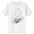 thumbnail image 6 of Whitney Houston Pencil Sketch Crew Neck Short Sleeve Men's White T-shirt - 6XL, 6 of 7