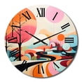 thumbnail image 2 of Designart "Colorful Mid Century Abstract Horizon" Mid-century Oversized Wall Clock, 2 of 5