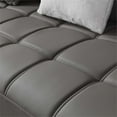 thumbnail image 5 of AE-L138 Gray Color With Faux Leather Sectional - Left Facing Chaise, 5 of 6