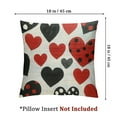 thumbnail image 4 of Heduofu Set of 2 Heart Outdoor Decorative Throw Pillow Covers Valentine's Day Pillowcases Farmhouse Cushion Covers for Couch Sofa Decor, 4 of 7