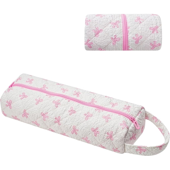 Hair Tools Travel Carrying Bag, Cute Quilted Floral Hair Tools Travel Bag for Shark Flexstyle Carrying Case Portable Shark Air Wrap Dryer Case Dustproof Flat Curling Iron Organizer for Women