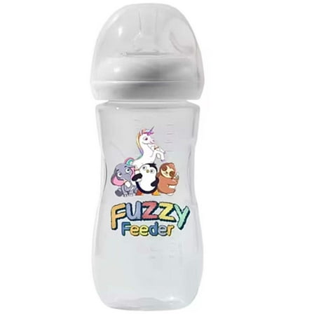 Fuzzy Feeder No-Drip Nipple Baby Bottle, BPA-Free, Leak-Proof, Travel-Friendly