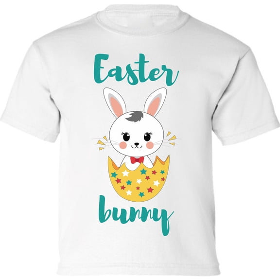 Easter Shirt - Easter Bunny Boy Graphic Tee for Kids Boys Girls XS S M L XL