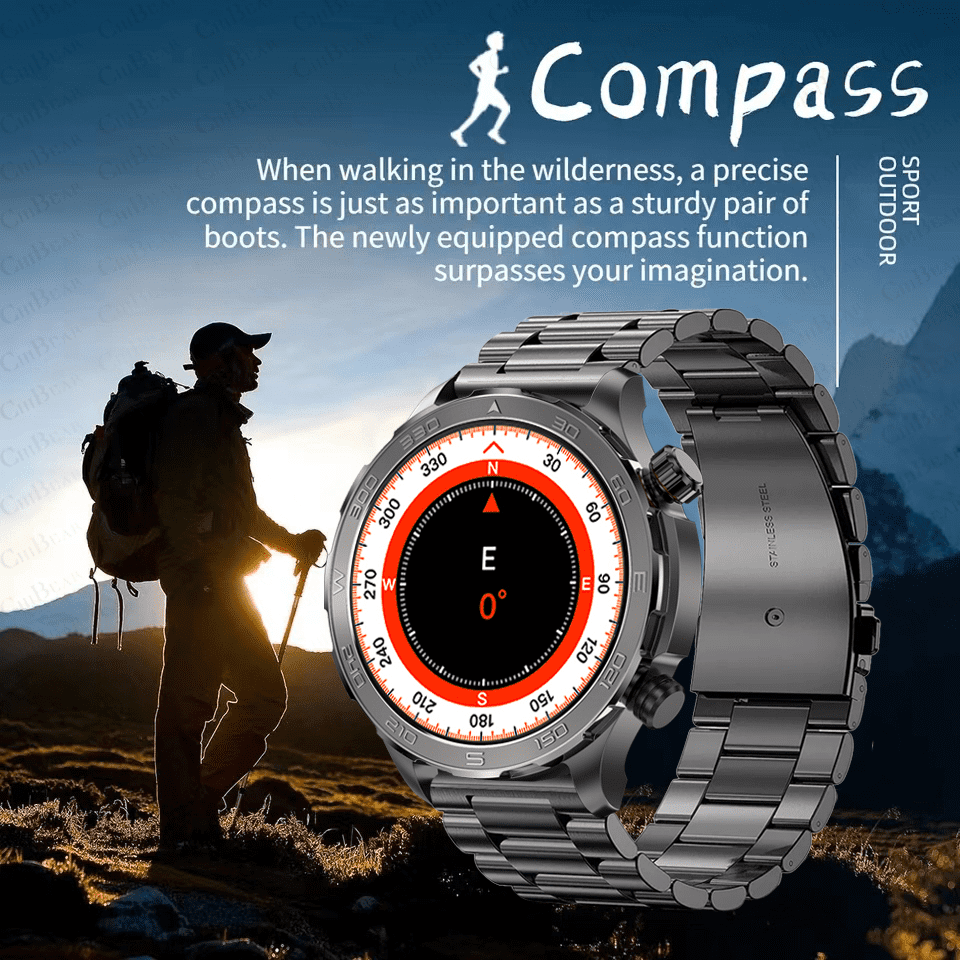 For HUAWEI Watch GT5 NFC Smart Watch Men Compass Wireless charging GPS Fitness Track IP68 Waterproof Bluetooth Call Smartwatch Walmart