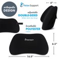 thumbnail image 3 of Relax Support - Memory Foam Lumbar Support Pillow Back Pillow, 3 of 8