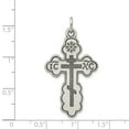 thumbnail image 3 of Sterling Silver Eastern Orthodox Cross Pendant, 3 of 3