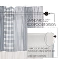 thumbnail image 3 of VHC Brands Sawyer Mill Blue Patchwork Farmhouse Kitchen Window Cotton Curtain Valance 19x60, 3 of 7
