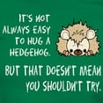 thumbnail image 3 of CafePress - Hug A Hedgehog Women's Dark T Shirt - Women's Traditional Fit Dark T-Shirt, 3 of 4