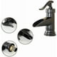 thumbnail image 2 of Basin Faucets, Basin Mixer Tap Vinta Retro Hot And Bath Basin Faucet Mixer Tap, 2 of 5