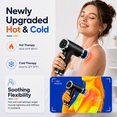 thumbnail image 4 of Massage Gun with Heat and Cold - Compact Deep Tissue Handheld Gun with 6 Speed & 10 Heads, Portable Full Body Shoulder & Back Massager, 4 of 7