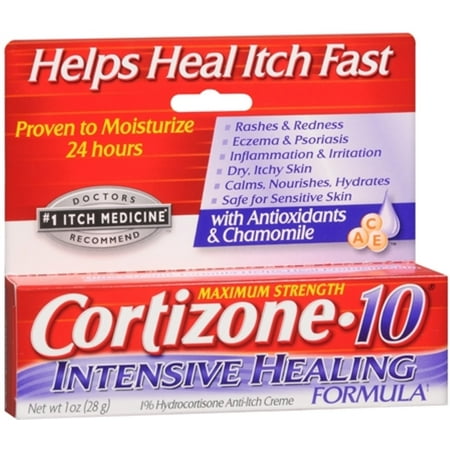 2 Pack - Cortizone-10 Formule de guérison intensive Anti-Itch Crème 1 oz
