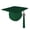 Hunter Green, variant on Class Act Graduation Adult Unisex Matte Graduation Cap with Matching Bling Charm Tassel, Hunter Green