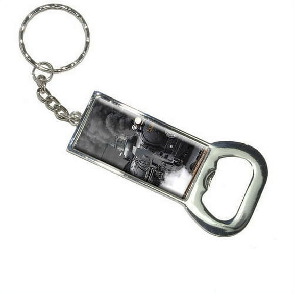 Steam Train Engine Locomotive Keychain Bottle Bottlecap Opener