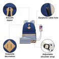thumbnail image 3 of Juego de 2 mochilas para mujeres, adolescentes y niñas, bolsa de libros de gran capacidad con puerto de carga USB, linda mochila de lona ligera, mochila de viaje para computadora portátil, regalo de, 3 of 6