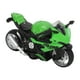 thumbnail image 4 of Juguete de motocicleta para niños con sonido y efectos de luz, modelo de motocicleta de aleación de alta simulación, color verde, 4 of 14