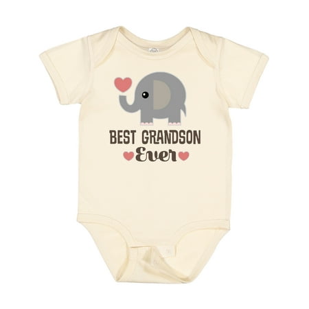 

Inktastic Best Grandson Ever Baby Boy Gift Baby Boy Bodysuit