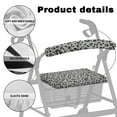 thumbnail image 5 of HELLHERO Black and Gray Leopard Print Rollator Walker Seat and Backrest Rollbar Covers Set Rollator Walker Seat Covers & Dust Proof Waterproof Sun & Dust Protector for Elder, 5 of 7