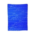 thumbnail image 2 of YFYANG Anti-Pilling Ultra-Soft Micro Fleece Cover Blanket for Bed Sofa, Blue Line Love Throw Blanket for All Seasons, 80"x60", 2 of 9