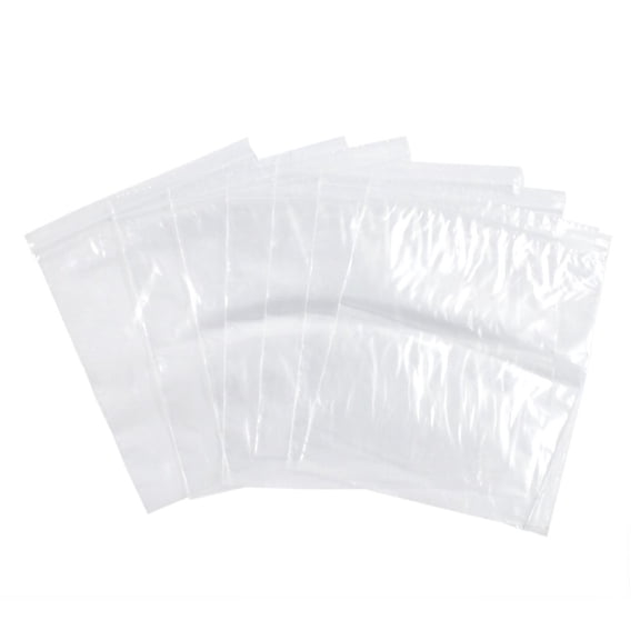 100pk 8 Inch X 10 Inch Clear Strong Zip Lock Bags