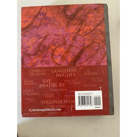 Language of Literature, Grade 7, Student Edition, c. 2006, 9780618601356