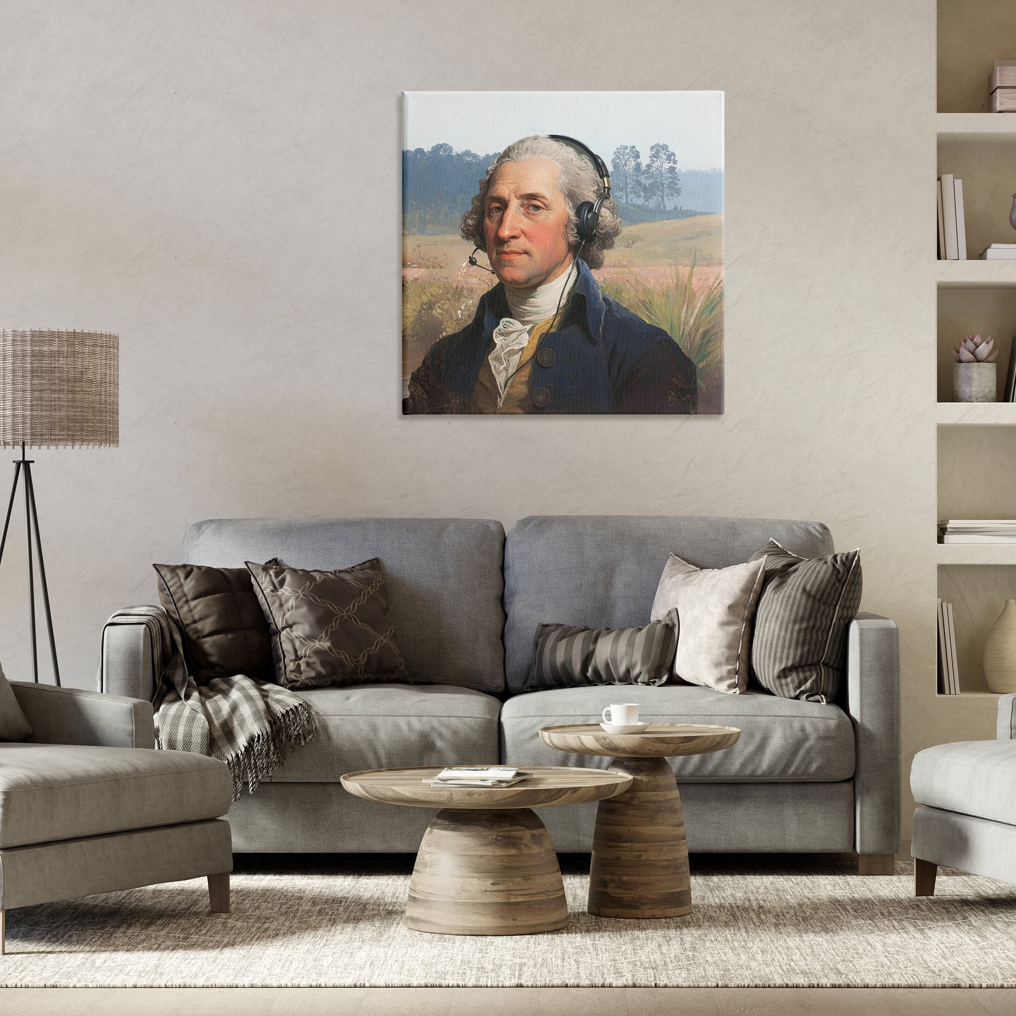 Stupell Industries Classical Gentleman with Headset Canvas Wall Art, design by CAD Designs