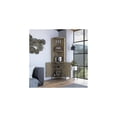 thumbnail image 5 of Virtue Corner Bar Cabinet Two Shelves Five Built-in Wine Rack Finish Aged Oak Material Laminate 70.8" x 17.7" x 17.7", 5 of 7