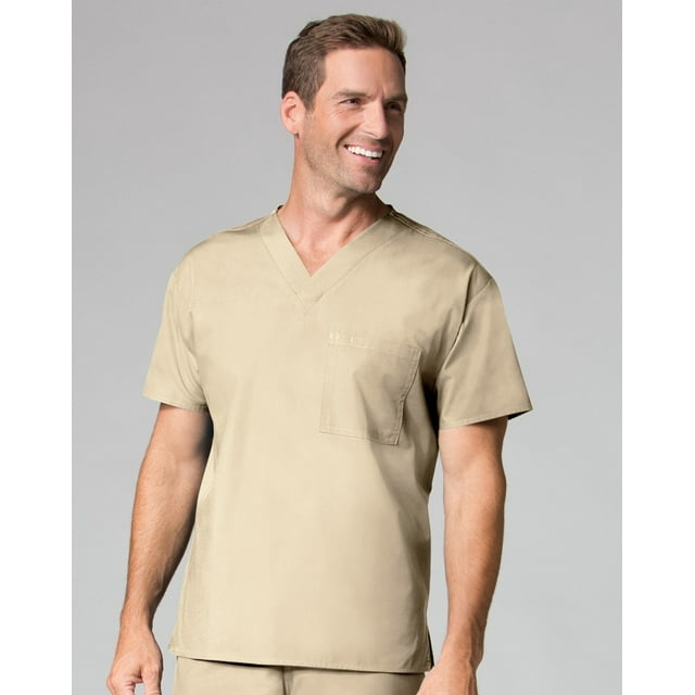 Maevn Haut d'Uniforme Unisexe à Col en V