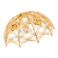 thumbnail image 5 of Metal Bulb Guard Lamp Cage Cover for Pendant Lights, Umbrella Lamp Holder, fan and Light Bulb Covers E27 and E14, Golden Color 04, 5 of 8