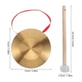 thumbnail image 2 of Luxshiny 1 Set Gong Instrument in Golden Color with Round Shape Suitable for Cultural Performances, 2 of 8