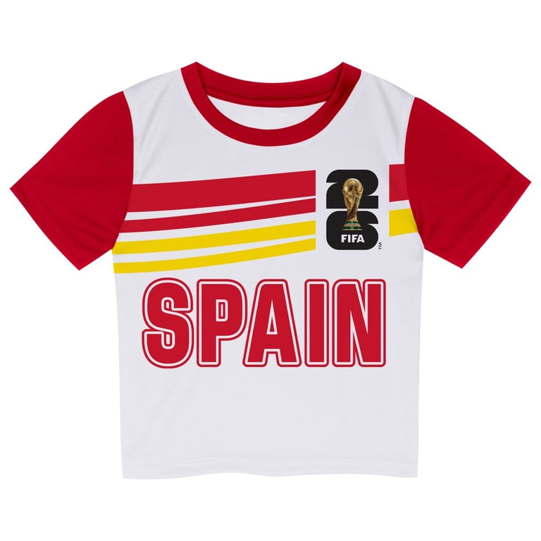 【かっぴぃー】FIFA ワールドカップ 2026 ユニフォーム キッズ FIFA World Cup 2026 Youth Toddler Spain FIFA 26 2-piece Soccer Kit