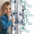thumbnail image 3 of Blackout Kids Curtains,Pioneer Flower Floral Print Pattern Childrens Insulated Curtains Set Of 2,Bedroom Essentials,Toddler Room Decor 42"x84", 3 of 5