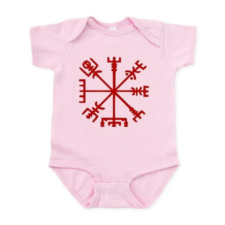 

CafePress - Blood Red Viking Compass : Vegvisir Body Suit - Baby Light Bodysuit Size Newborn - 24 Months