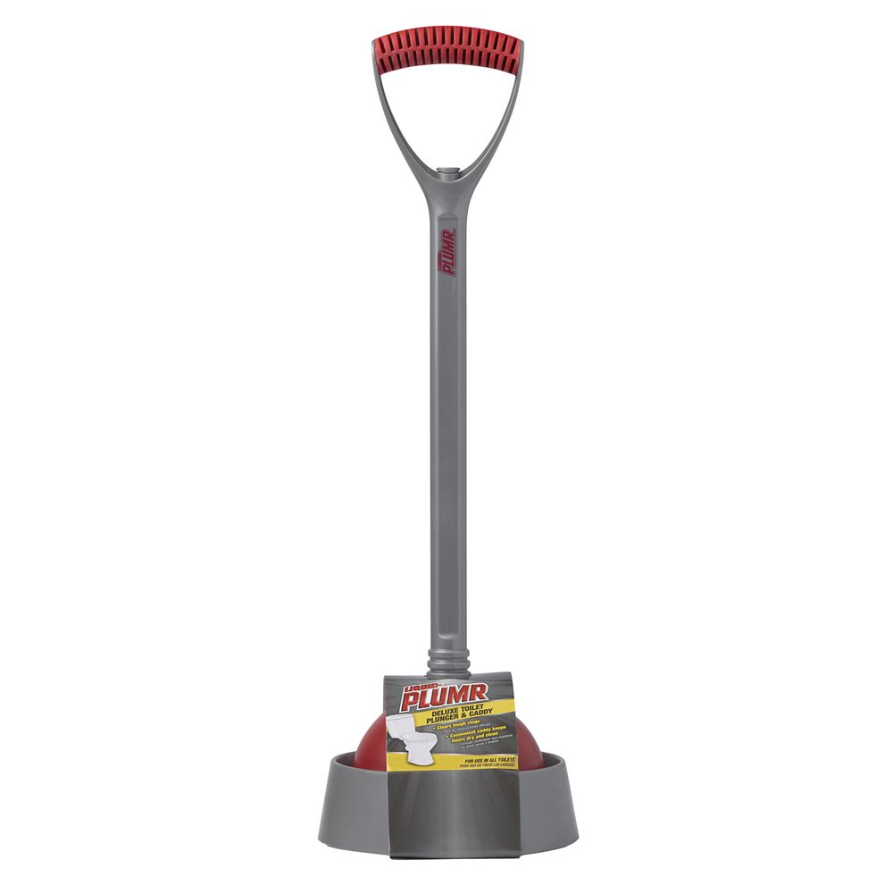 LiquidPlumr Deluxe Toilet Plunger & Caddy