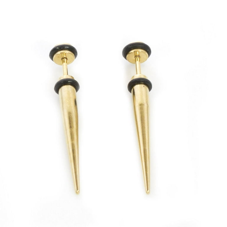 Fake spike earrings discount