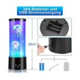 thumbnail image 2 of RGB Jellyfish Lamp Jellyfish Aquarium with Remote Control Lava Lamp Coloured Mood Light for Home Office Decoration, 2 of 5