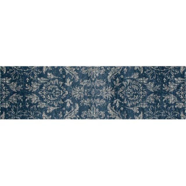 Art Carpet 841864103458 2 x 8 ft. Arabella Collection Arabesque Woven Area Rug, Blue