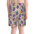 thumbnail image 3 of Cauagu Plum Print Swim Trunks for Men,Youth Boys Swim Shorts Compression Liner Beach Shorts Boys' Swimming Shorts 7-20 Years Bathing Suit-Medium, 3 of 7