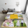 thumbnail image 6 of Personalised Blanket Custom Blanket with Collage Photos Text, Custom Soft Flannel Blanket for Family Friends Kids Couple, Personalized Gifts for Christmas Xmas New Year Birthday Wedding Anniversary, 6 of 6