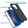 thumbnail image 3 of Njjex Motorola Moto G Stylus 5G 2024 Cases,Sturdy Phone Case for Moto G Stylus 5G 2024 6.5",Full-Body Shockproof Protection Heavy Duty Hard Plastic & Shock Rubber Bumper 3-in-1 Case Cover - Blue, 3 of 6