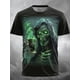 thumbnail image 2 of Camiseta con estampado 3D de Fire Reaper para hombre, estilo gótico, para fiesta, calle, manga corta, cuello redondo, ropa de verano y primavera, 2 of 4