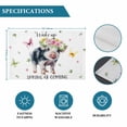 thumbnail image 6 of Spring Pig Placemats Set of 4, Butterfly Botanical Floral Summer Placemats for Dining Table, Place Mats for Kitchen Tabletop, Waterproof Wipeable Dining Table Mats Set, 6 of 9