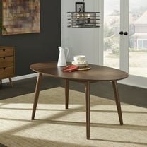 Weston Home Shaynah Mid-Century Walnut Oval Dining Table