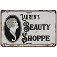 thumbnail image 1 of Lauren's Beauty Shoppe Chic Sign Vintage Décor 12x18 Metal Sign 112180021165, 1 of 1