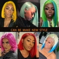thumbnail image 4 of Blonde Bob Wig Human Hair 13X4 Lace Front Wigs Pre Plucked Bleached Knots 613 Lace Front Wig Human Hair Straight Short Bob Wigs Human Hair Lace Frontal Wigs for Women (12inch), 4 of 6
