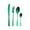 Green, variant on Stainless Steel Table Christmas Series Cutlery Stainless Steel Knife Fork and Spoon 4 Piece Set Christmas Dinner Sets Forks and Spoons,Spoons and Forks Set,Fork and Spoon Set