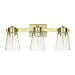 thumbnail image 3 of Prominence Home Fairendale 3 Light Soft Gold Bathroom Vanity Light with Clear Glass, 3 of 10
