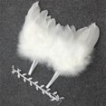 thumbnail image 1 of Accesorios de fotografía recién nacido alas de Ángel blancas accesorios para fotos de bebés ala de plumas niñas pelo niños bebé fotografía accesorios para el cabello Tan Jianjun unisex, 1 of 2
