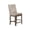 Beige, variant on Rustic Gray Wood Counterheight Dining Chairs in Gray Linen Fabric (Set of 2)